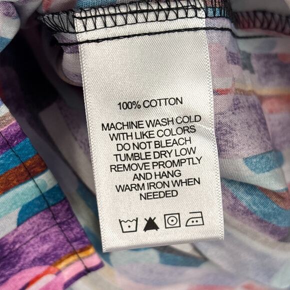 Foxcroft Margie Plus Multicolor Prism Long Sleeve Shirt NWT Size 1X - Picture 7 of 8